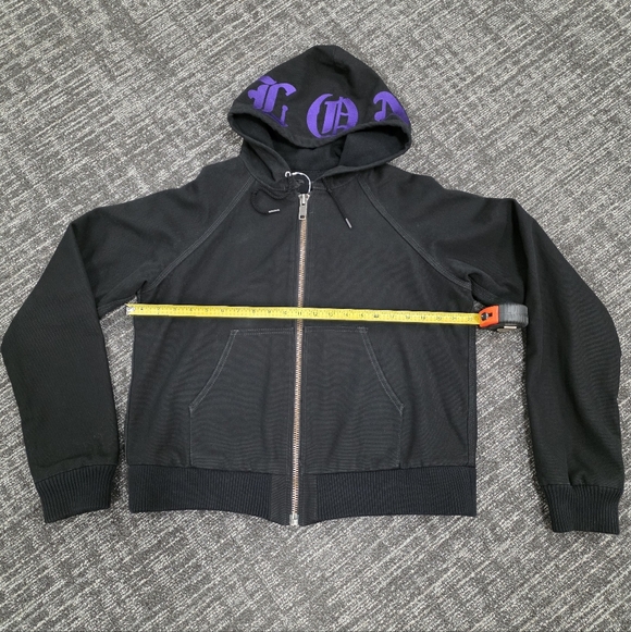 VLONE Black Canvas Hoodie Jacket, Size S - Picture 13 of 14